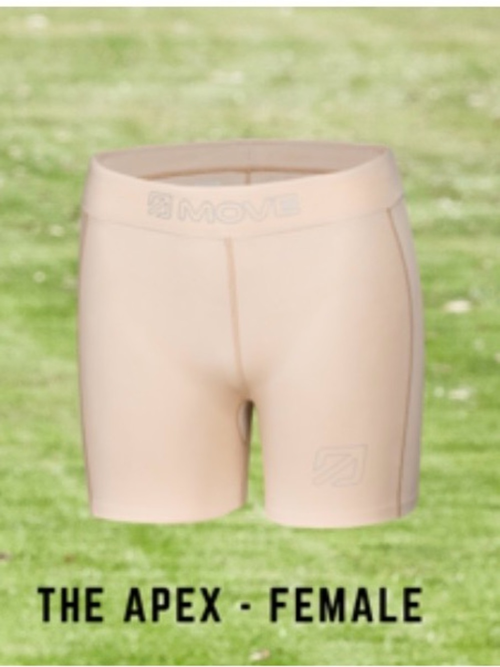 The Apex High-Rise Bike Shorts in Nude Move
